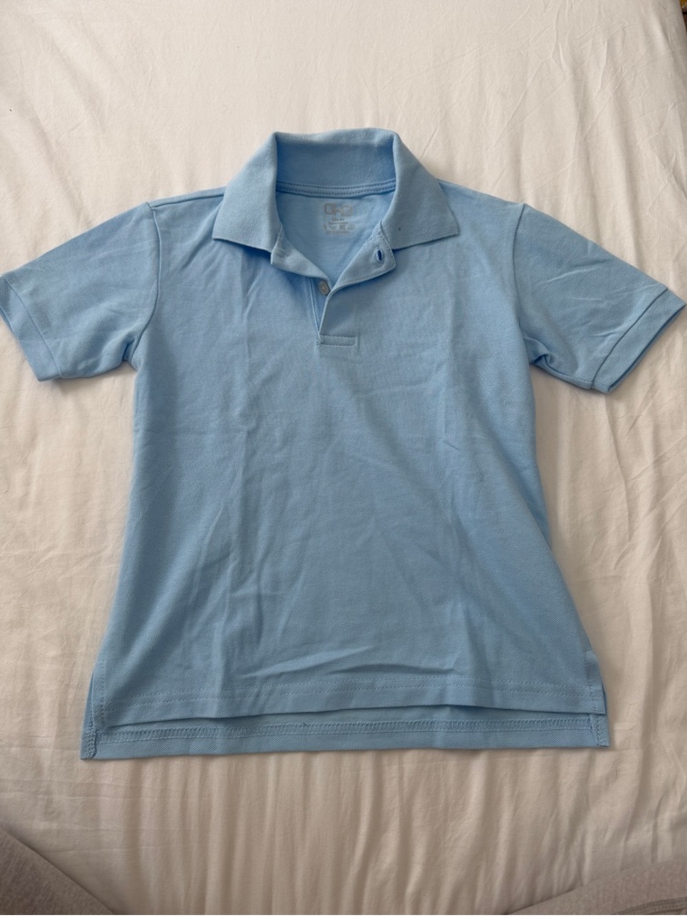 Classic Light Blue 100% cotton Polo Shirt boys 4-6Y